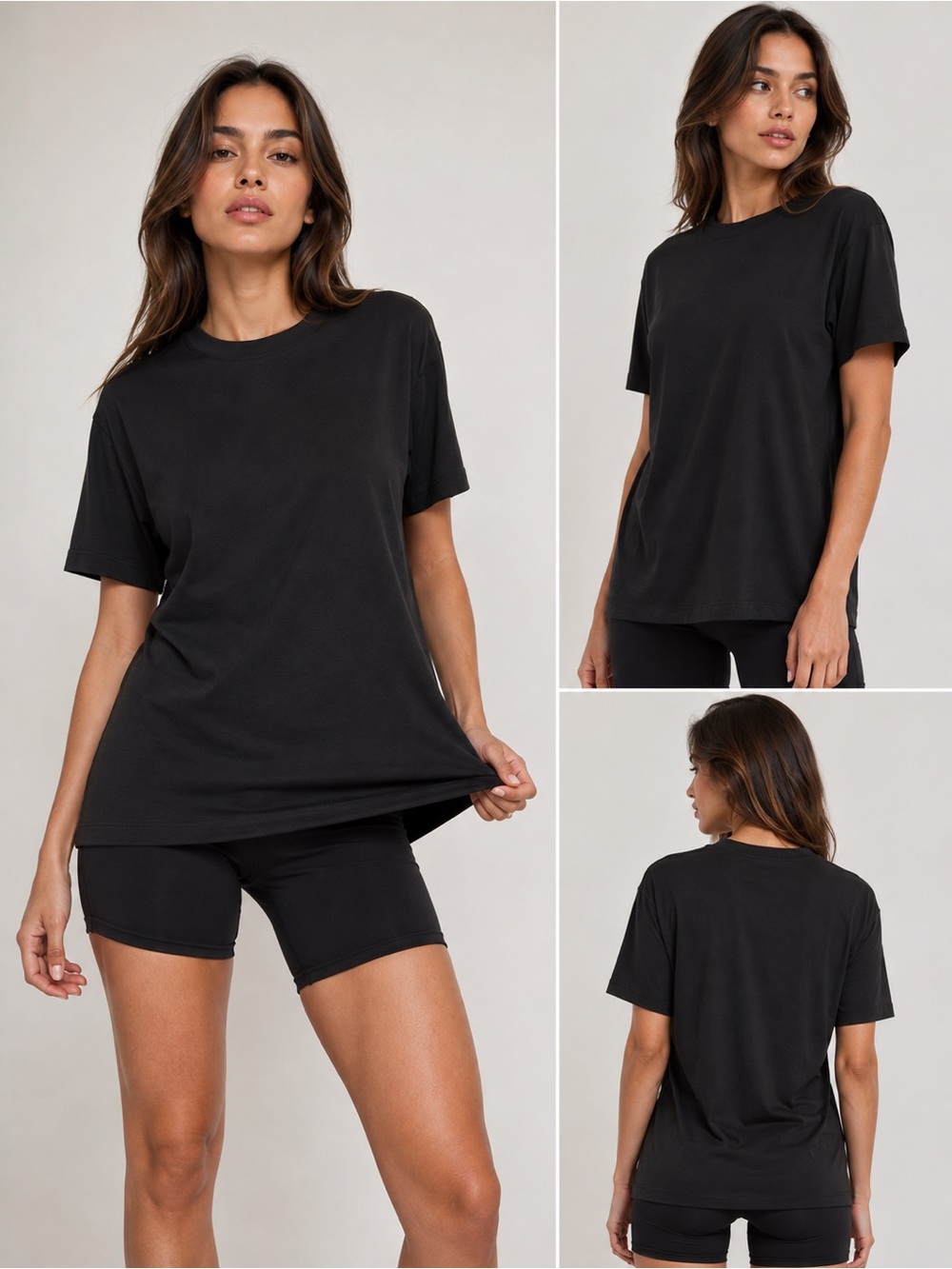 SKIMS Boyfriend T-Shirt | Onyx